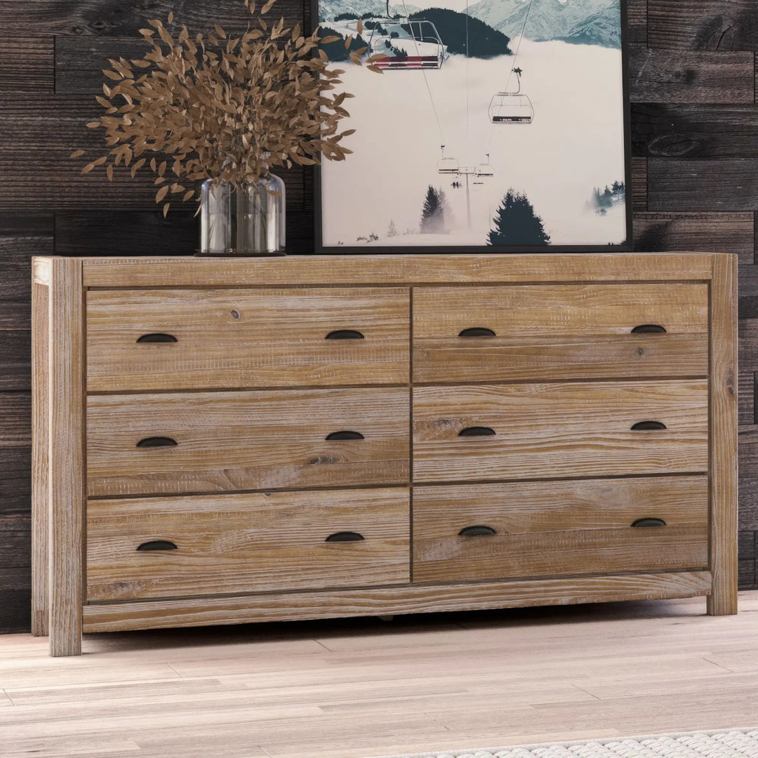 Montauk 6 Drawer Double Dresser